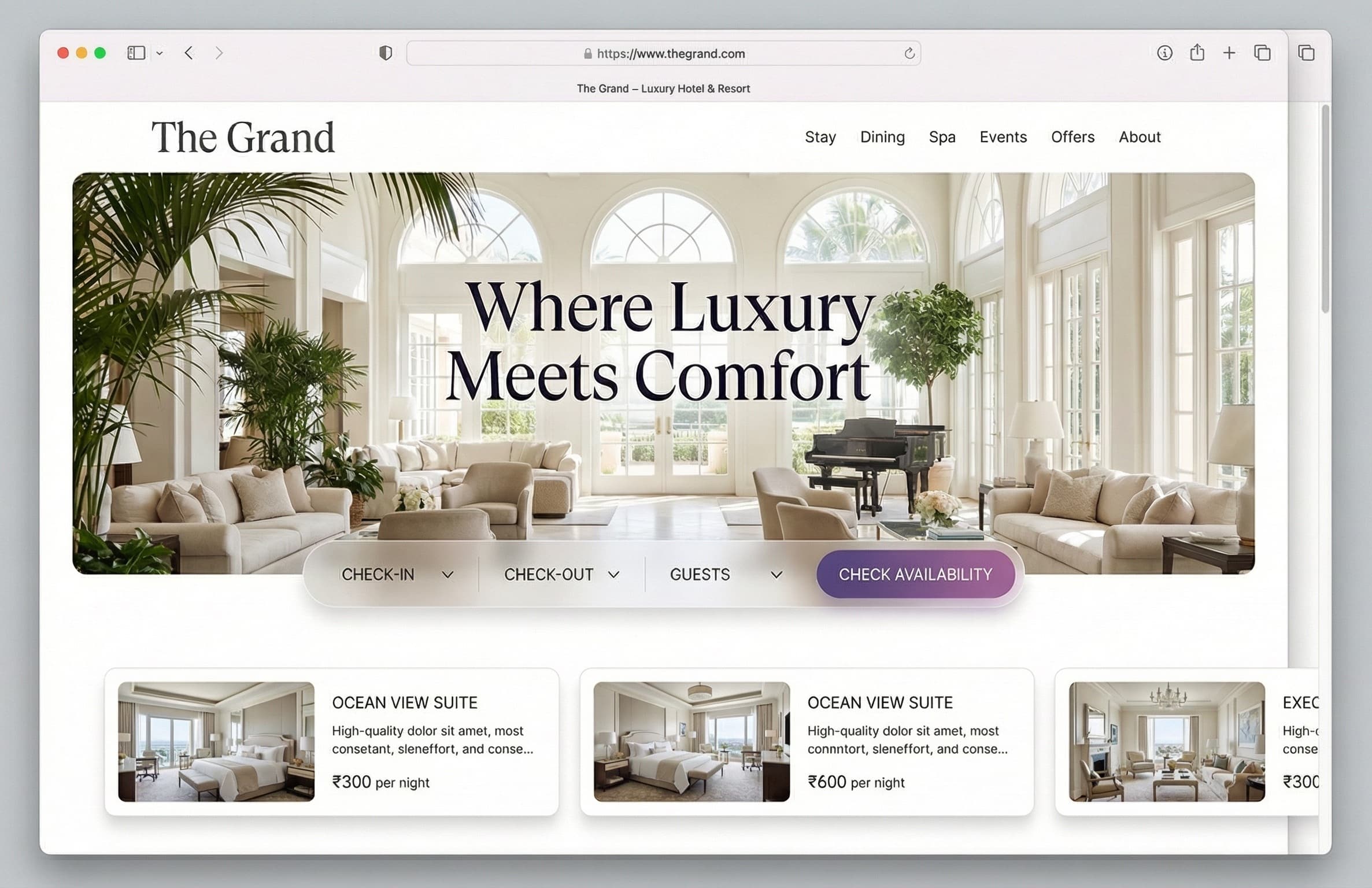 Hotel Website